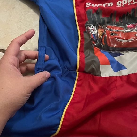 Disney Cars Pitt crew Costume - Blue, Red, and Black - Picture 4 of 9